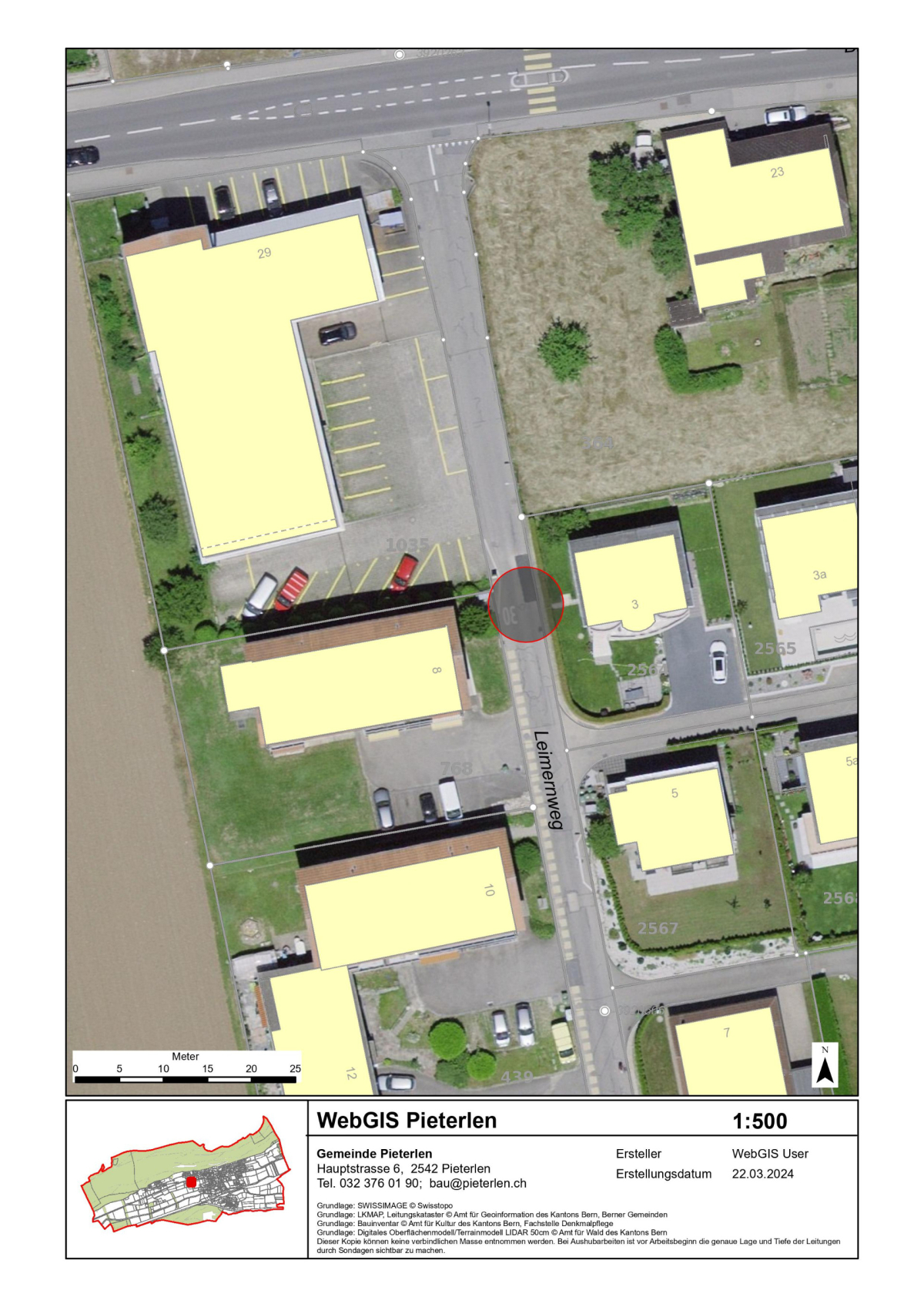 Situationsplan Leimernweg